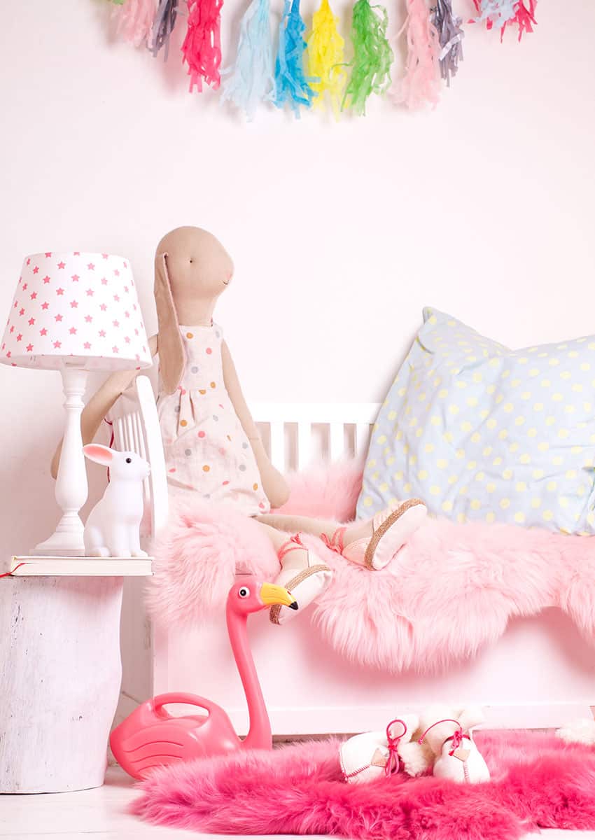 Lammfell bunt, lindgrün – Bild 9