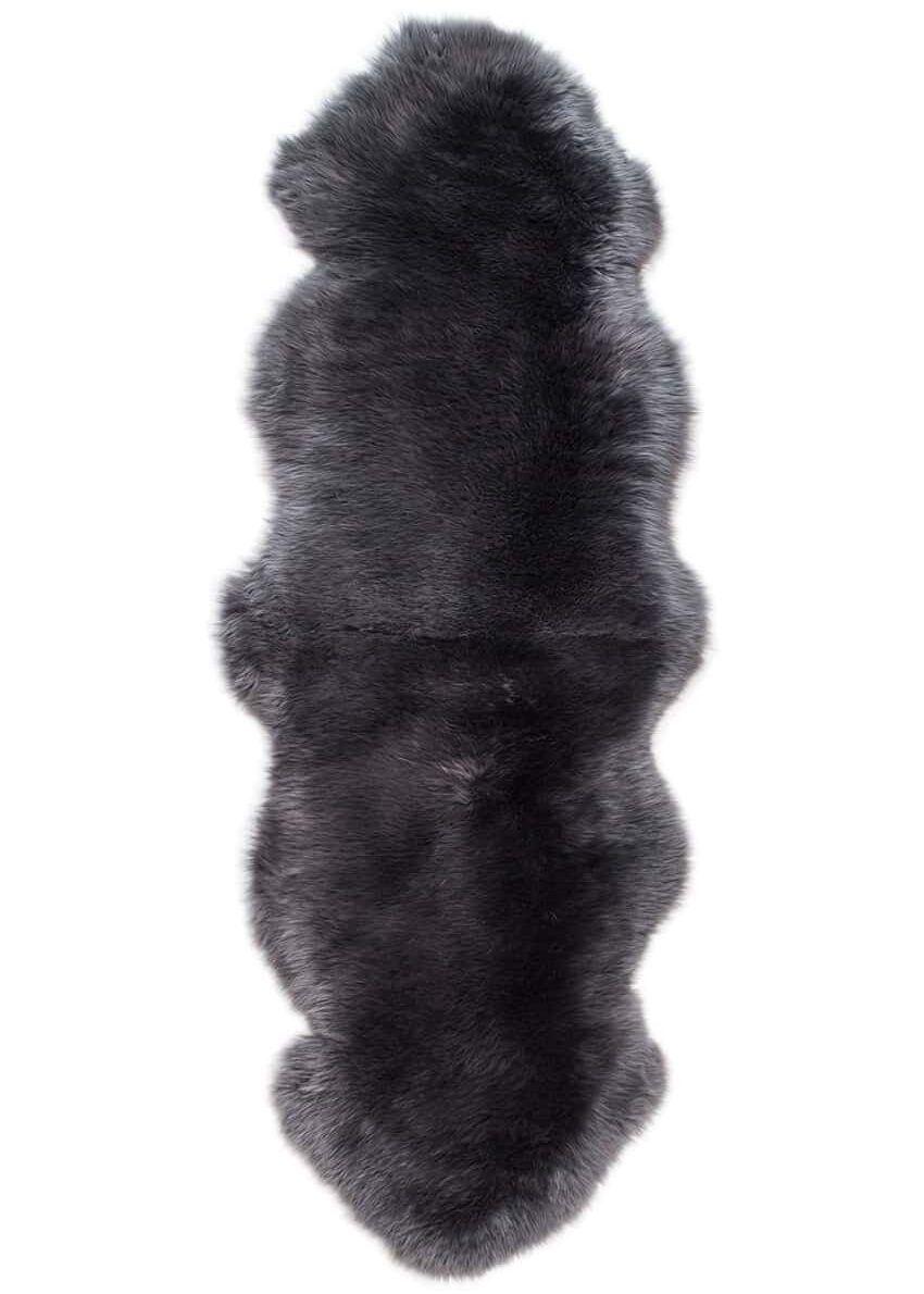 Doppel-Lammfell, Dunkelgrau