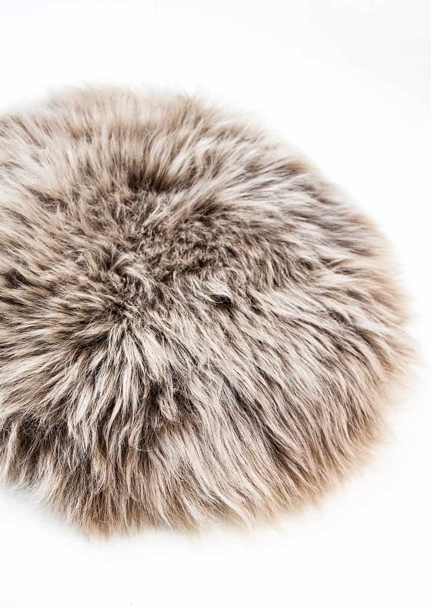 Stuhlauflage rund, Nutria – Bild 2