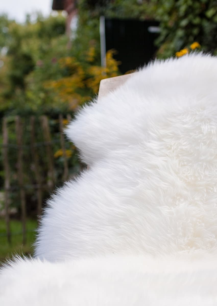 Lammfell 1.5 fach, WollweiĆ ā Bild 3