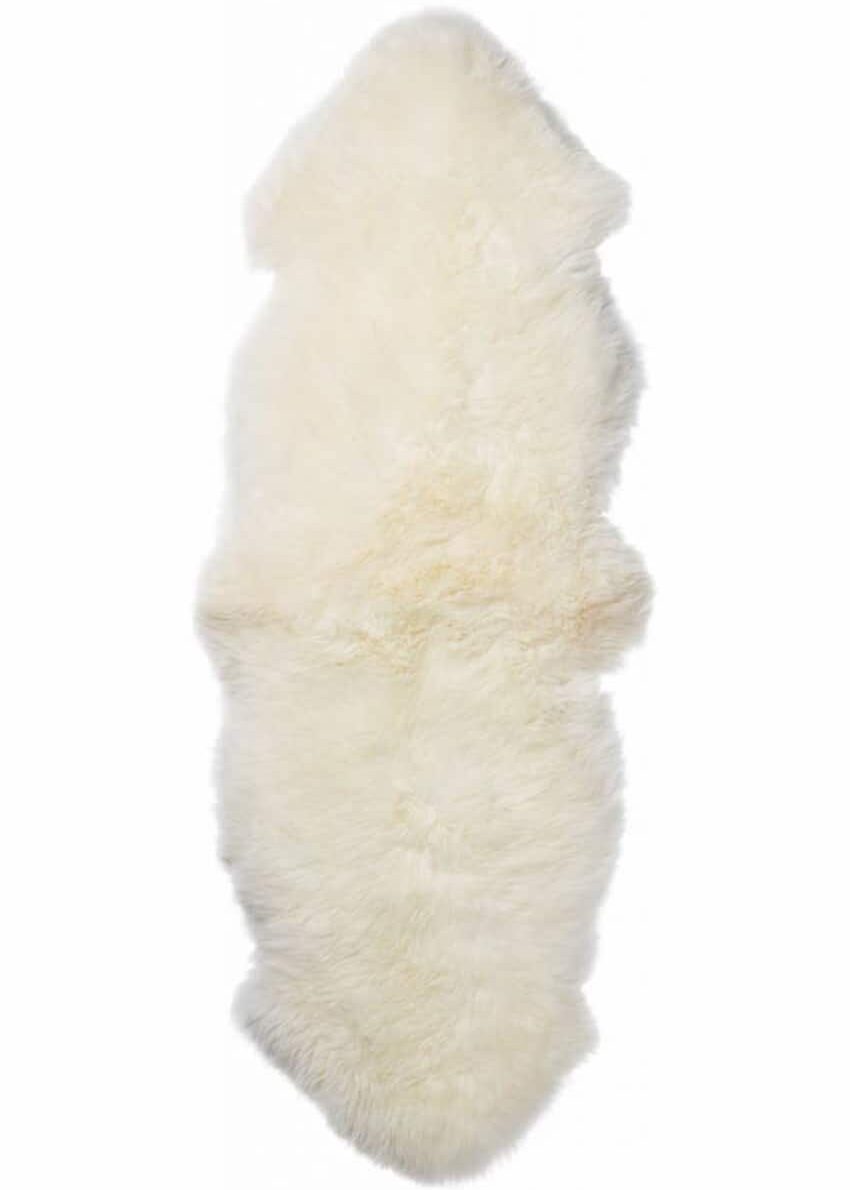 Doppel-Lammfell, Wollweiss