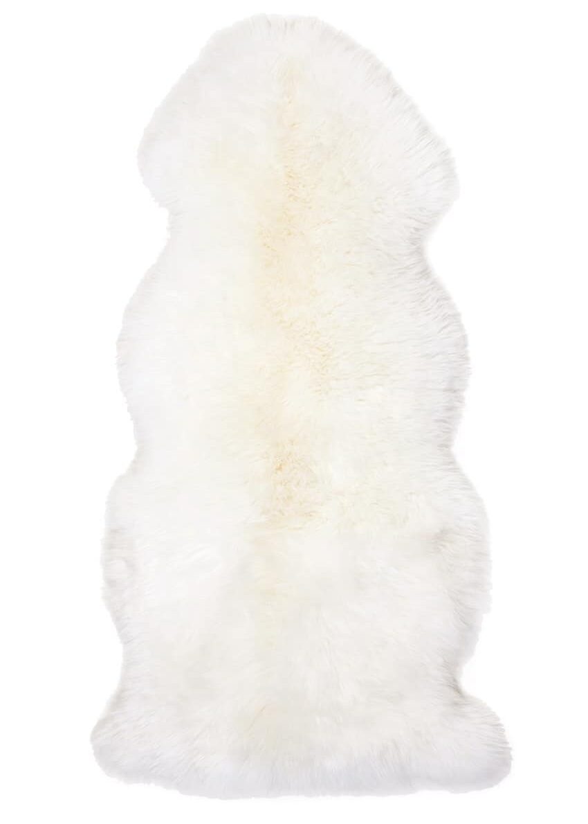 Lammfell 1.5 fach, Wollweiß