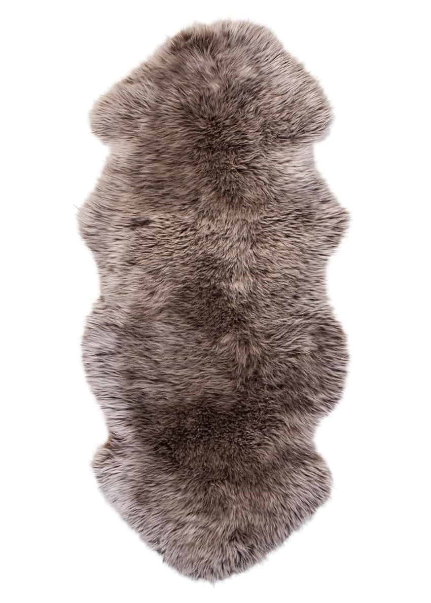 Lammfell 1.5 fach, Kopf-Kopf, Nutria