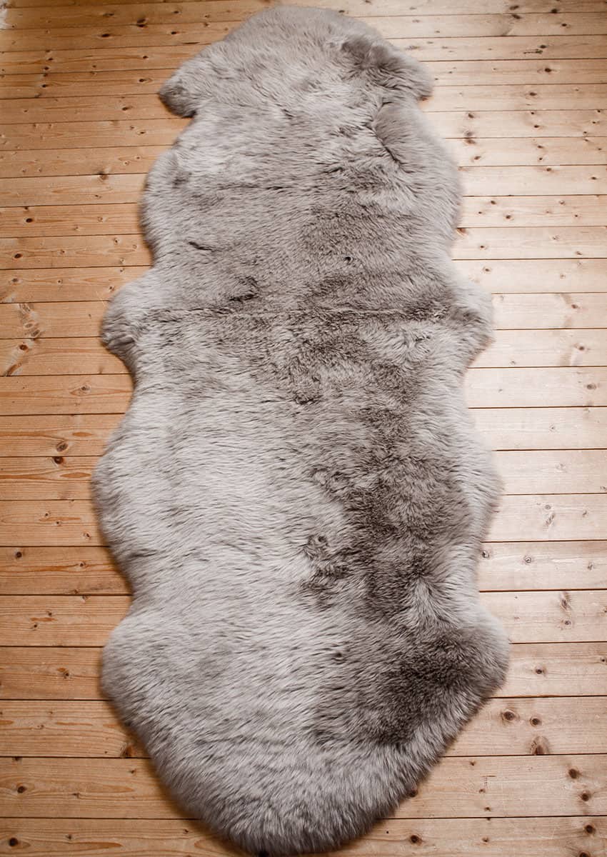 Doppel-Lammfell, Taupe – Bild 3