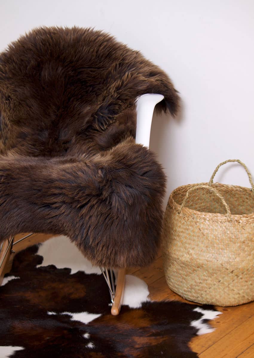 Lammfell, Mokka-Braun – Bild 4