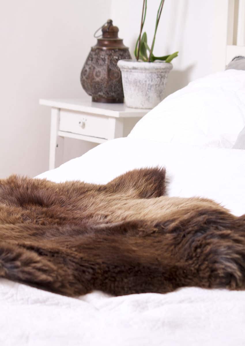 Lammfell, Mokka-Braun – Bild 2