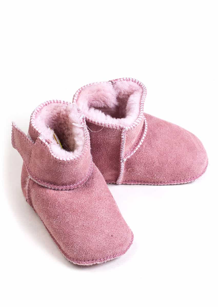 Baby Lammfellbootie, Camel – Bild 8