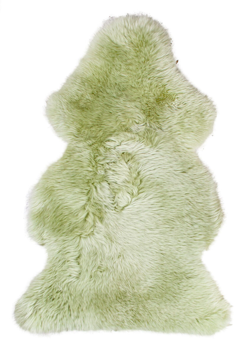 Lammfell bunt, lindgrün