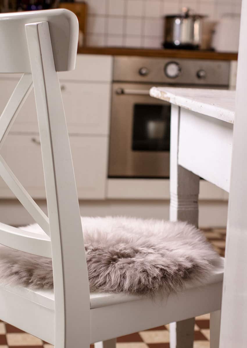 Stuhlauflage rund, Nutria – Bild 3