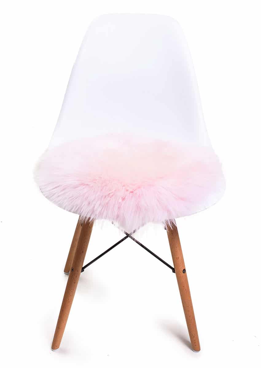 Stuhlauflage rund, Rosa