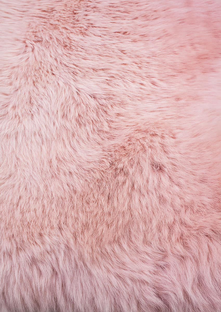Lammfell bunt, altrosa – Bild 4