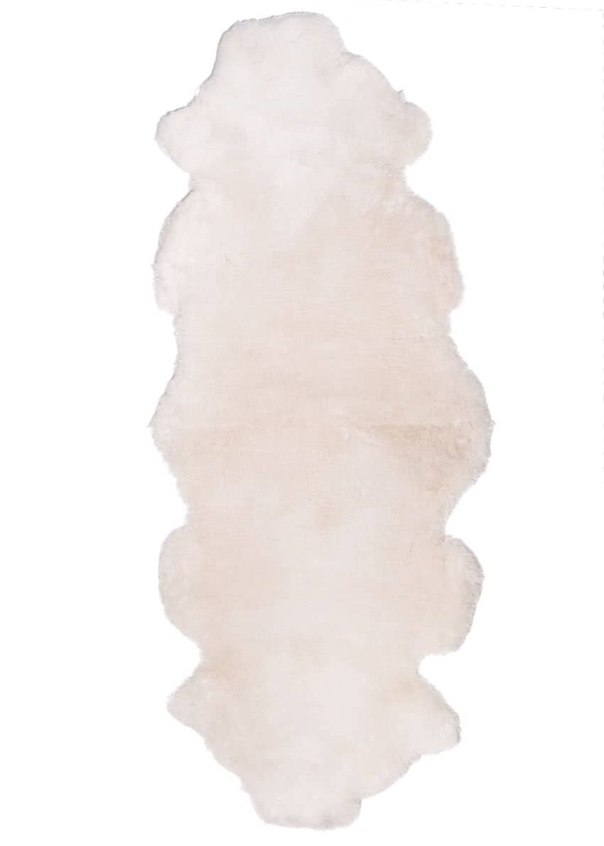 Doppel-Lammfell, kurzwollig hellbeige