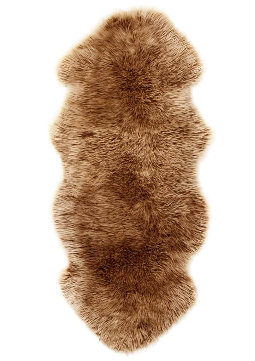 Lammfell 1.5 fach, Kopf-Kopf, Camel, Sonderangebot