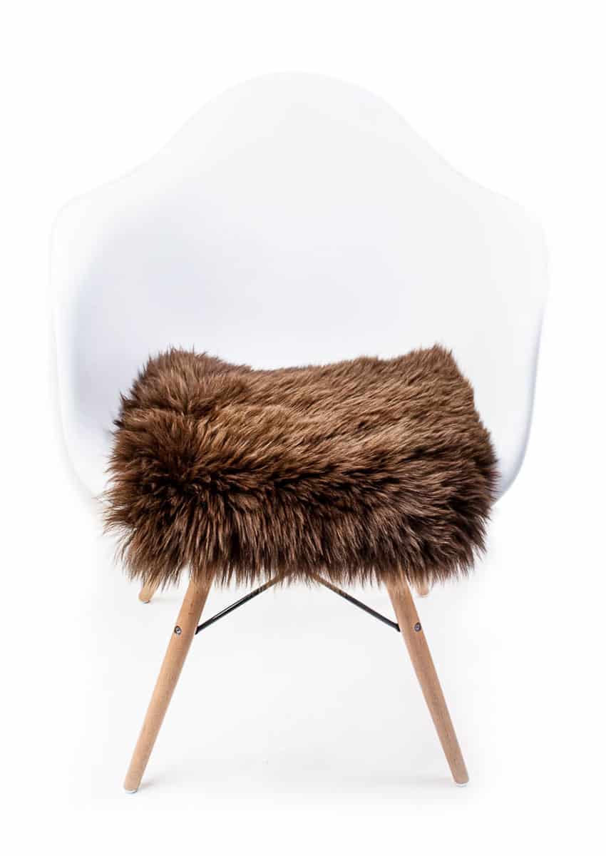 Stuhlauflage Quadrat, mocca