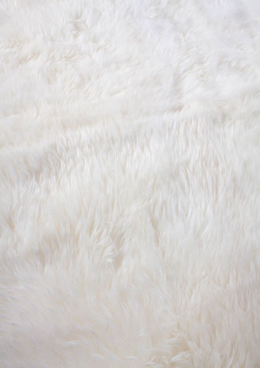 Vierfach-Lammfell, Wollweiss – Bild 4