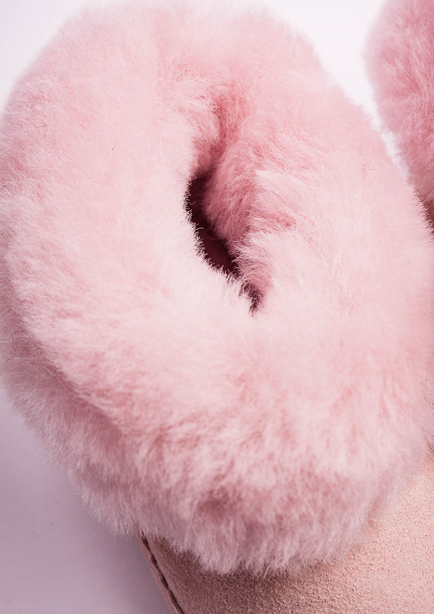 Kinderhausschuh Lammfell "Pitea", rosa – Bild 3