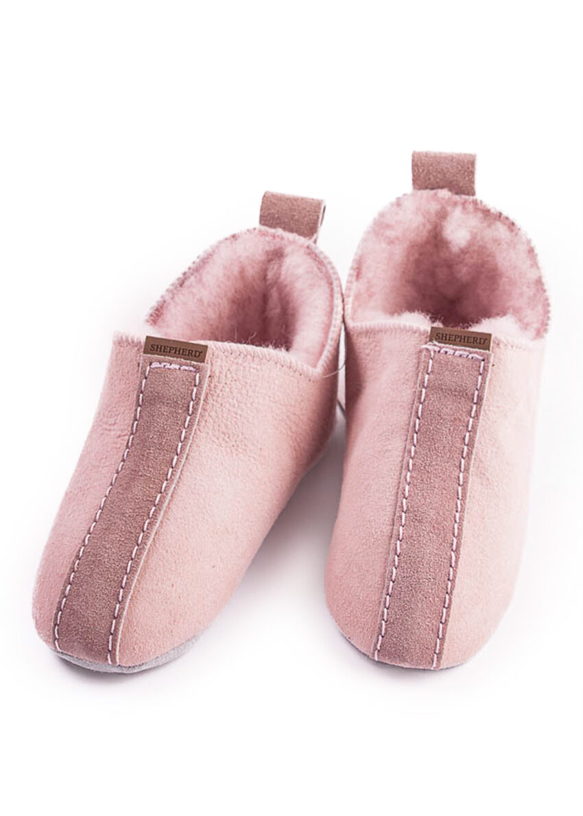 Kinderhüttenschuh Lammfell "Viared", rosa