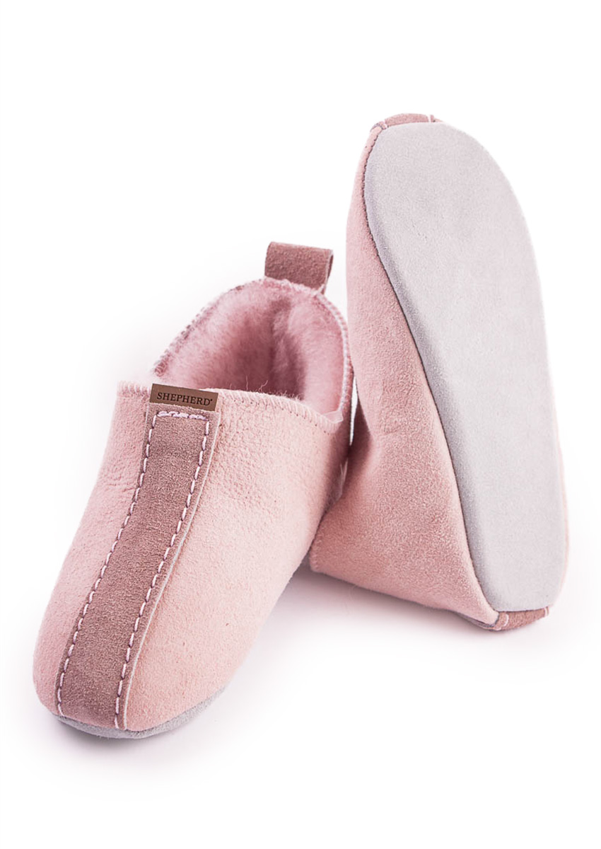 Kinderhüttenschuh Lammfell "Viared", rosa – Bild 2