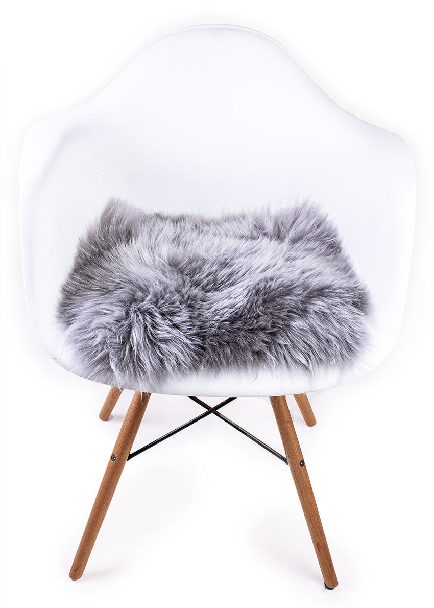 Stuhlauflage Quadrat, grau