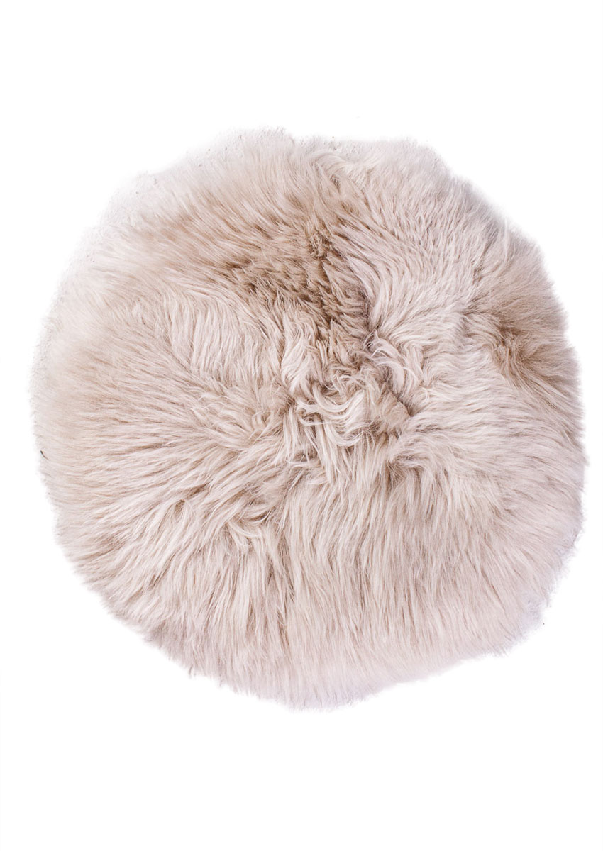 Stuhlauflage rund, Leinen – Bild 3