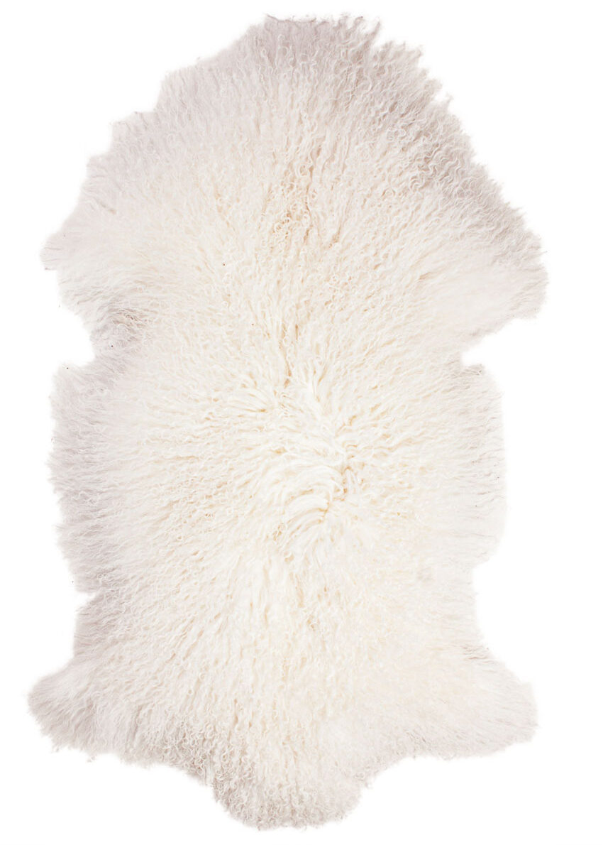 Tibet-Lammfell, wollweiß