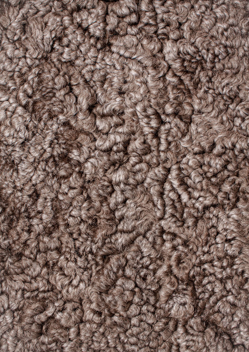 Curly Lammfell "taupe-braun" – Bild 4