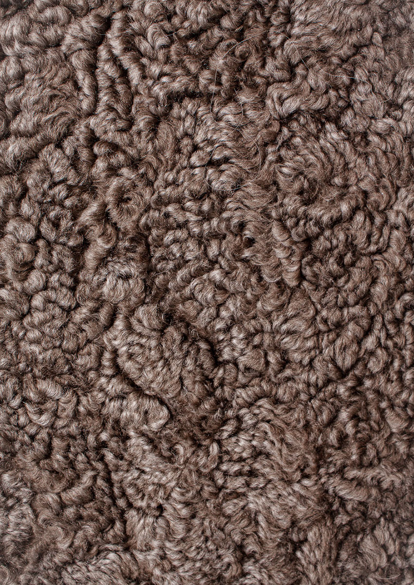 Curly Lammfell "taupe-braun" – Bild 5