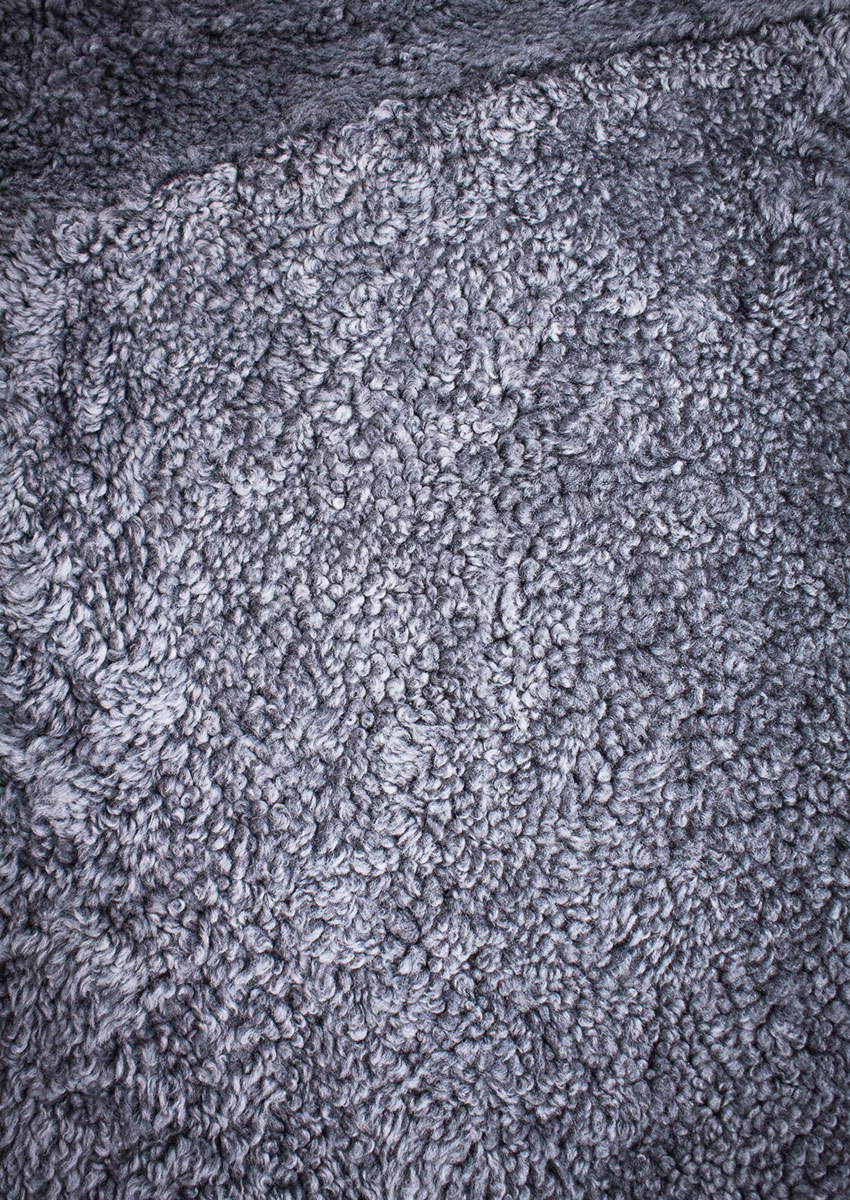 Curly Lamm-Doppelfell "grau-saphir" – Bild 3