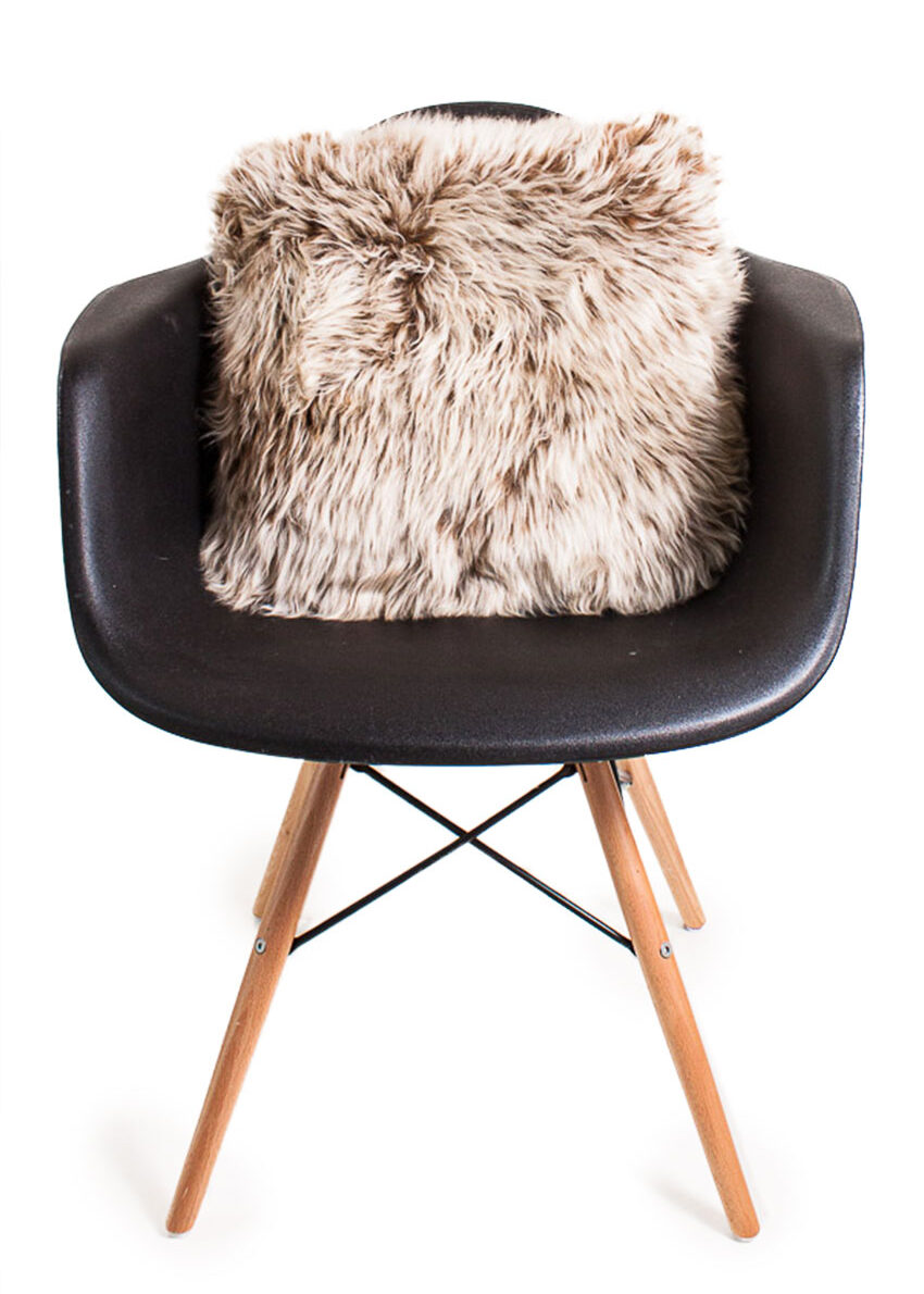 Lammfell-Kissen, nutria