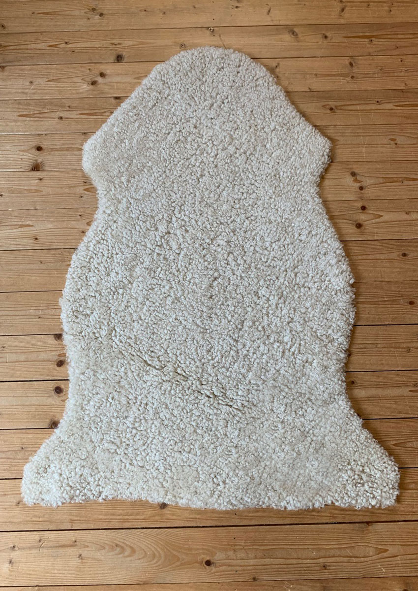 Curly Lammfell "weiß" – Bild 4