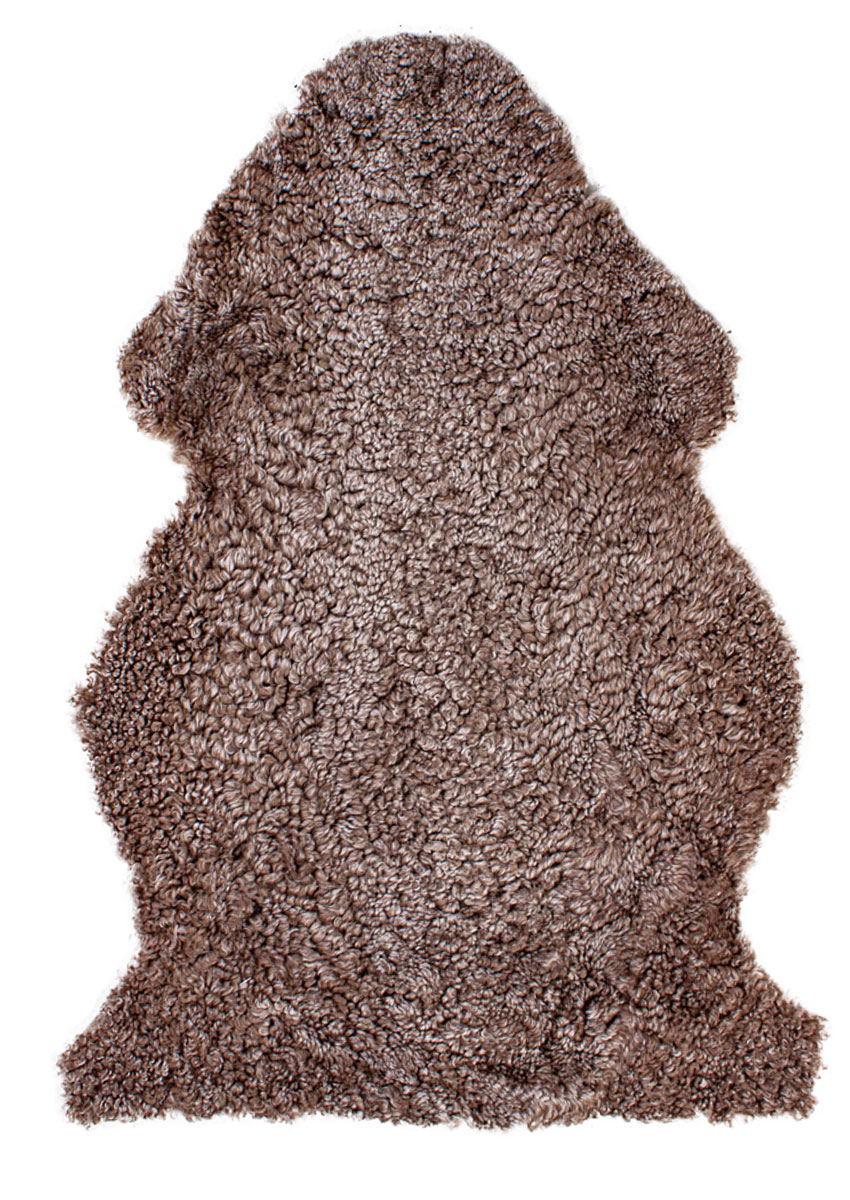 Curly Lammfell "taupe-braun" – Bild 13