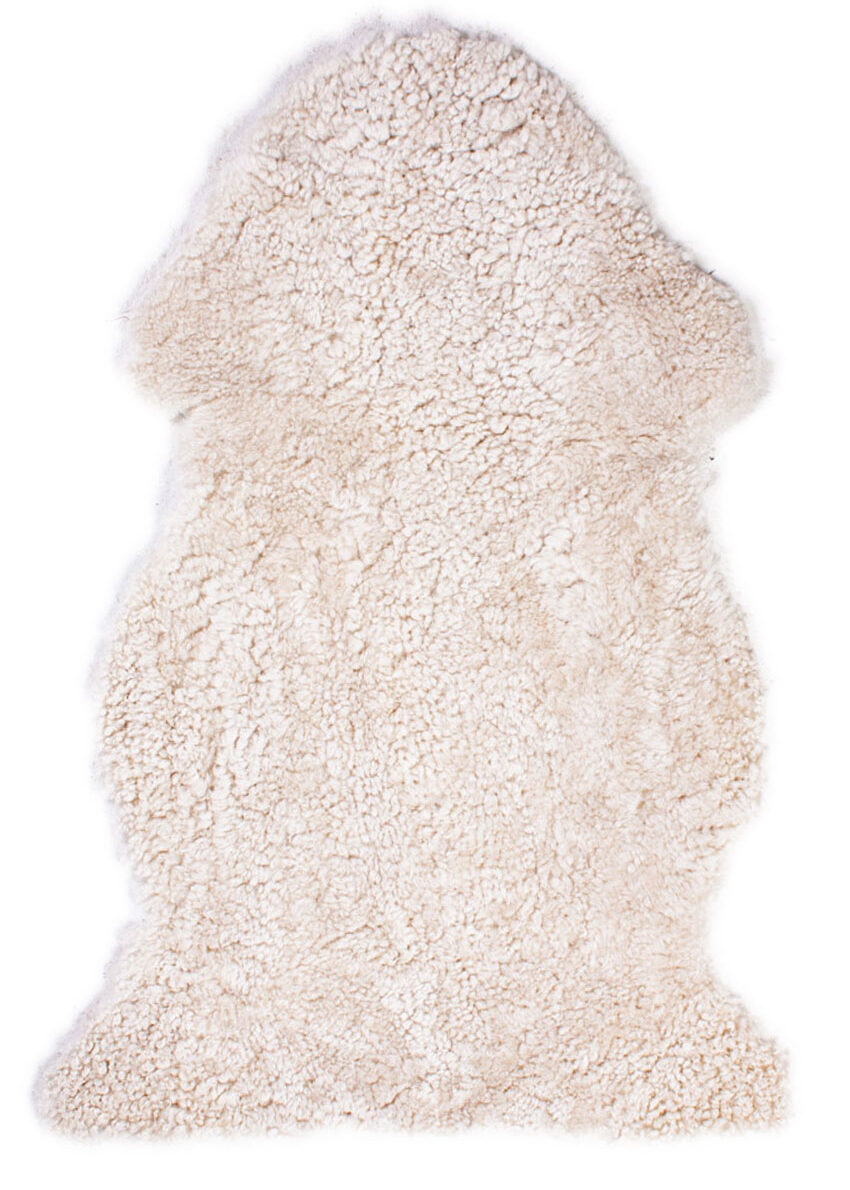 Curly Lammfell "leinen"