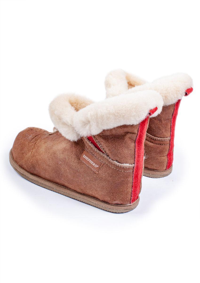 Lammfell-Hausschuh "Bella", Camel, Shepherd®