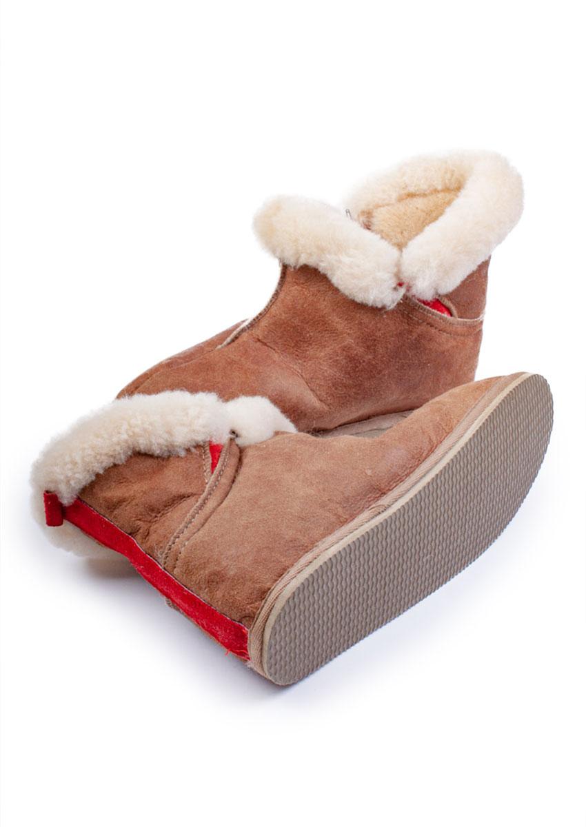 Lammfell-Hausschuh "Bella", Camel, Shepherd® – Bild 3