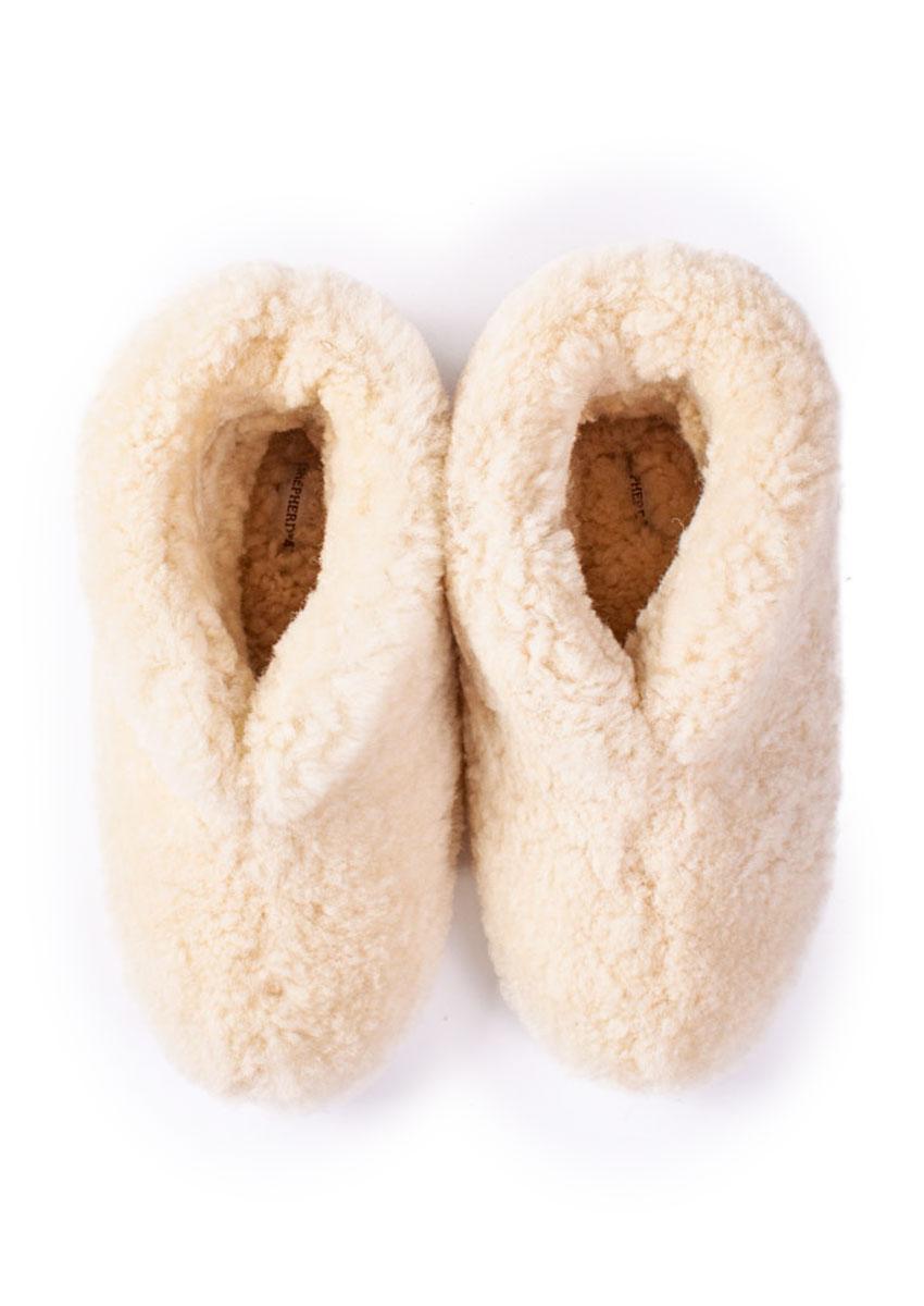 Lammfell-Slipper "Ulla", Creme, Shepherd® – Bild 4