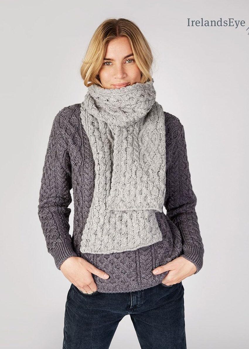 Schal "Heirloom" von Irlandseye®, Light Grey