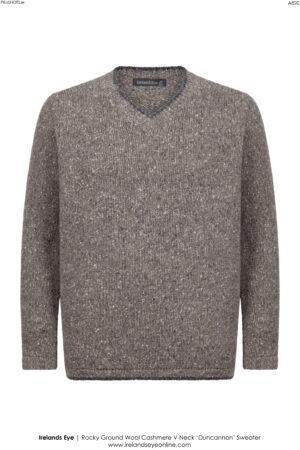 A820 Duncannon V Neck Sweater in Rocky Ground