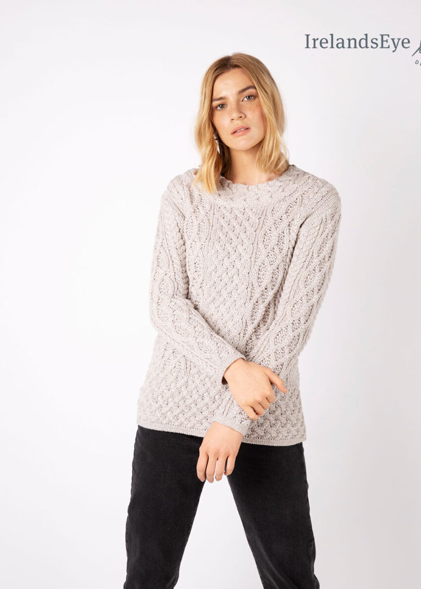Pullover "Aran Classic" von Irlandseye®, Silver