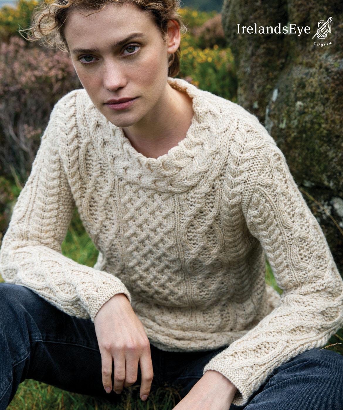 Pullover "Aran Classic" von Irlandseye®, Silver – Bild 4