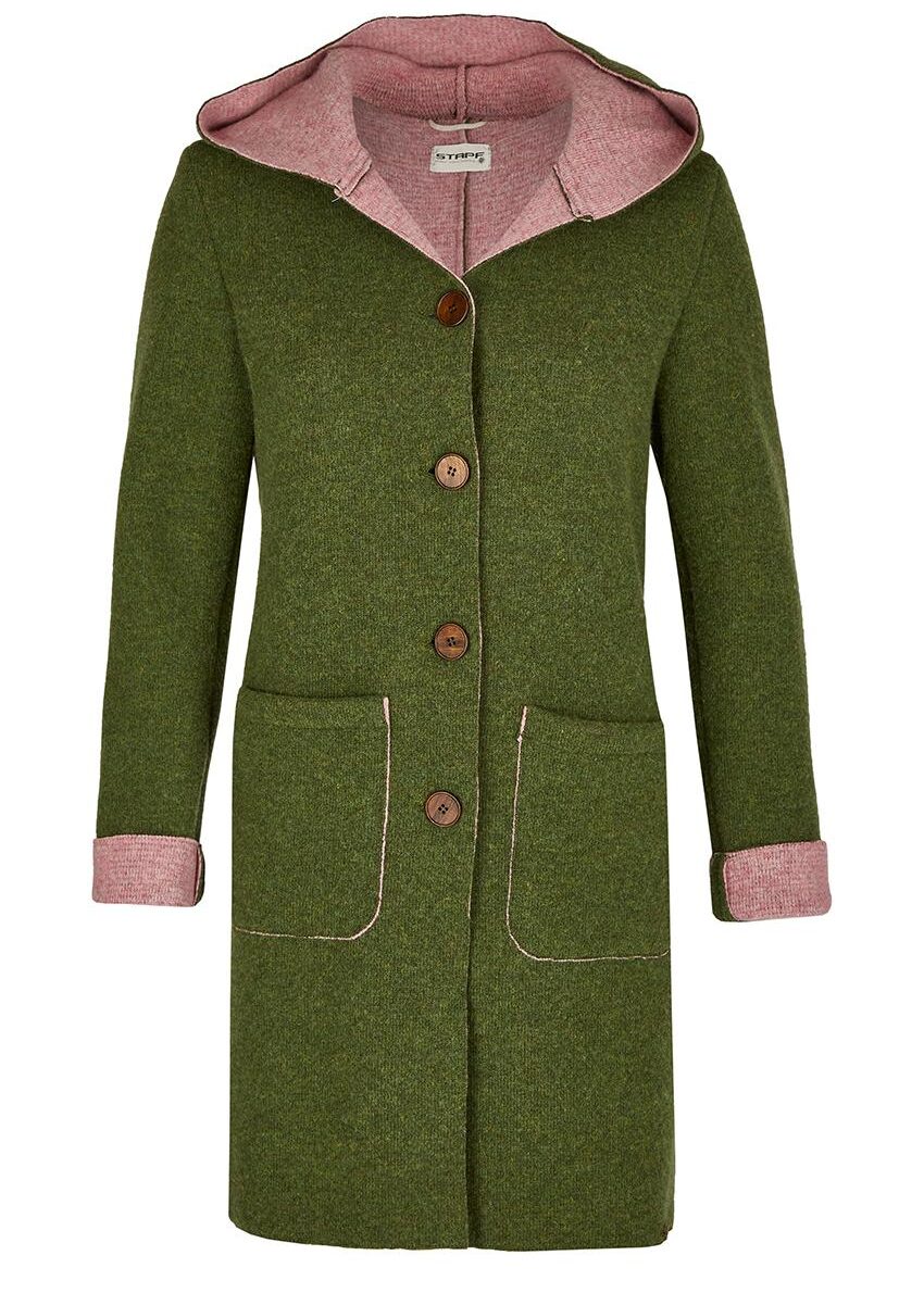 Damen Strickmantel "Alina", tannenzweig