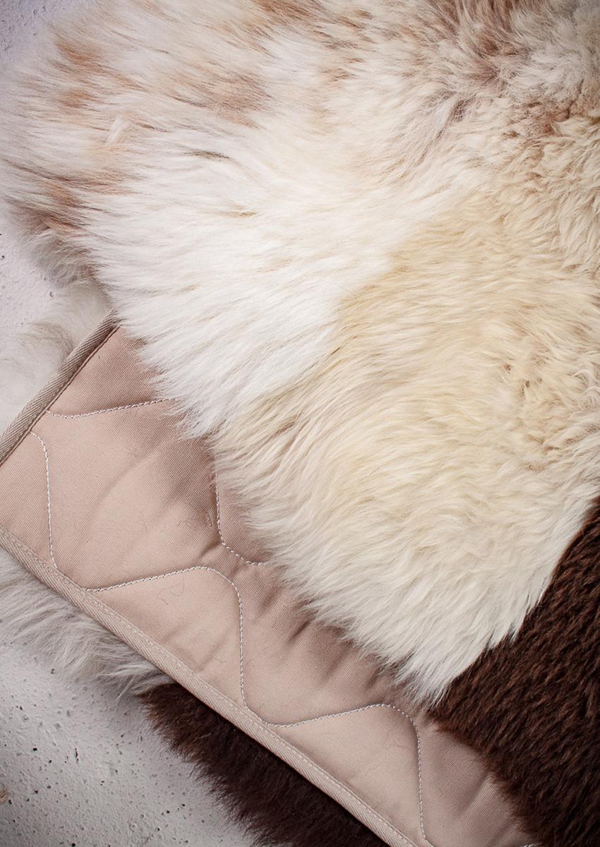 Schaffell-Teppich "Unikat"22-3-131, Schachbrett – Bild 3