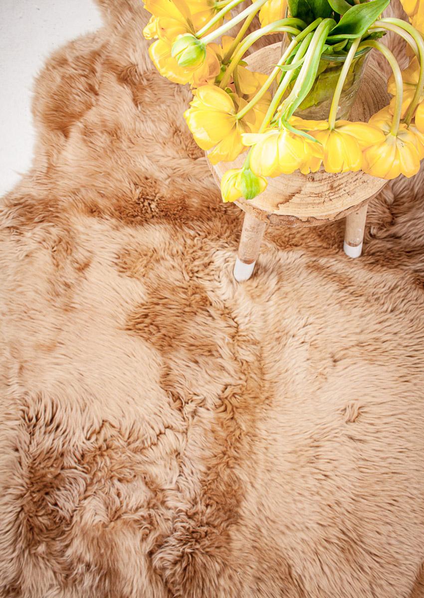 Vierfach-Lammfell, camel – Bild 2