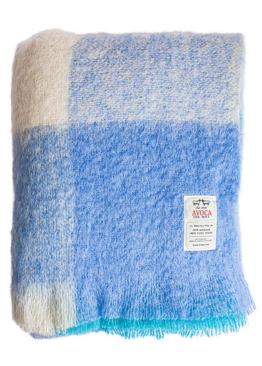 Avoca® Mohair Decke, M117 Sky