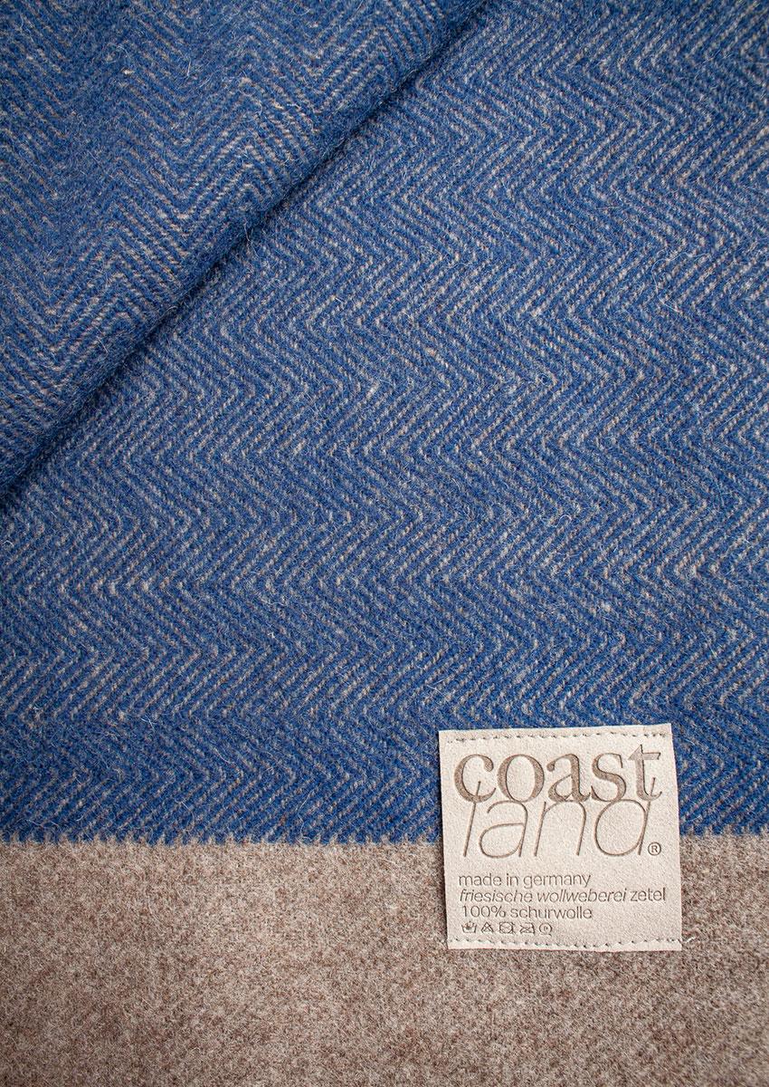 Coastland Wolldecke "FineSoftFish" friesisch-blau/wattgrau – Bild 6