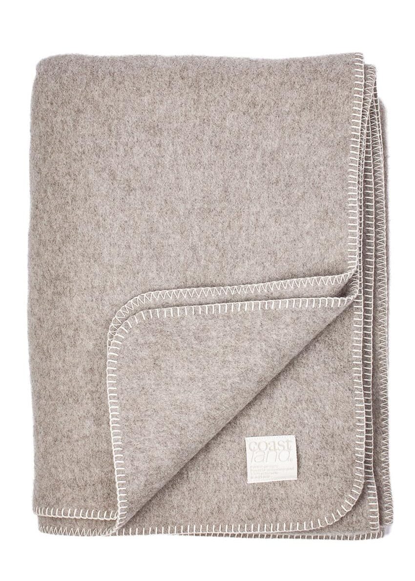 Coastland Wolldecke "EasyPureWide" holzgrau
