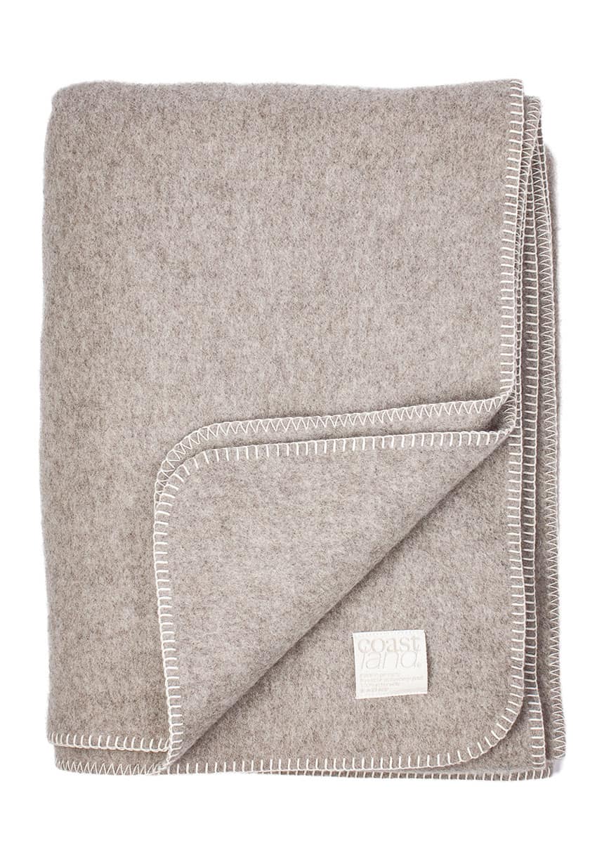 Coastland Wolldecke "PureWideEast" Holzgrau