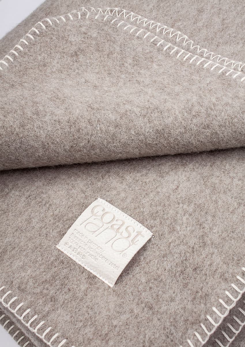 Coastland Wolldecke "PureWideEast" Holzgrau – Bild 4