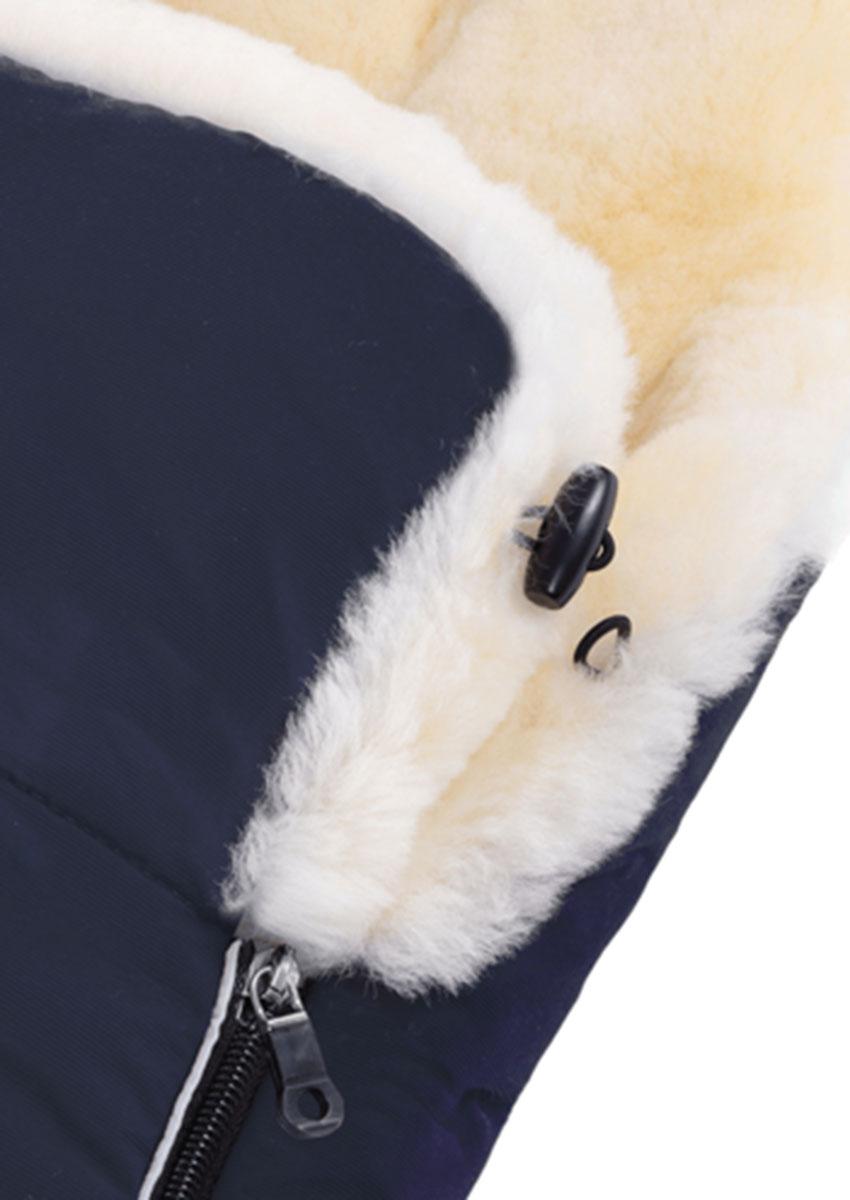 AROSA Lammfellfußsack, navy – Bild 3