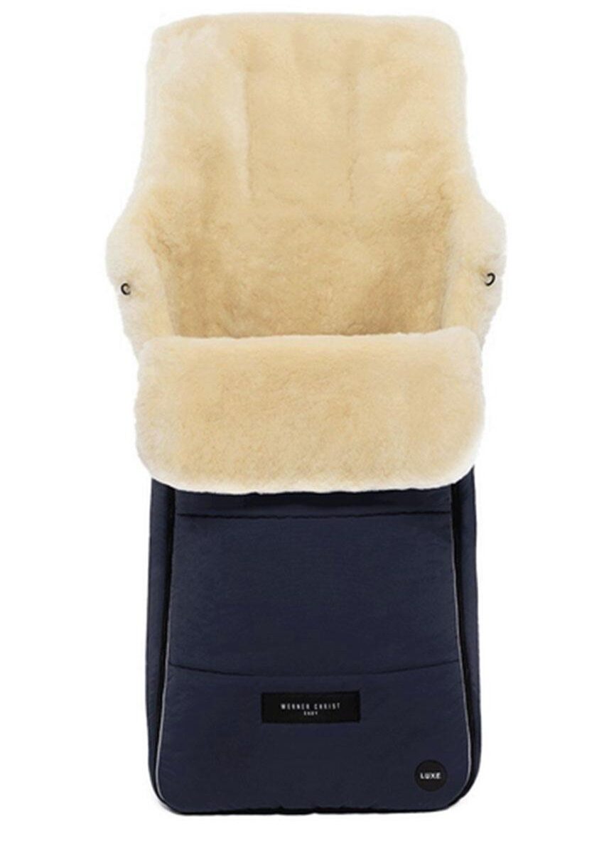 AROSA LUXE Lammfellfußsack, navy