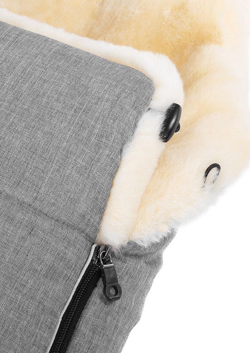 AROSA LUXE Lammfellfußsack, Grigio – Bild 4